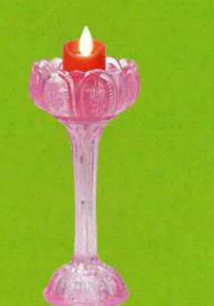Cốc nến hoa sen cao HSC-06 (Hồng đào, dùng điện)